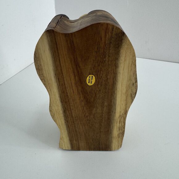 Handcrafted Carved Wood Puzzle Box Gift Jewelry Trinket Box Santa Christmas - Picture 7 of 7